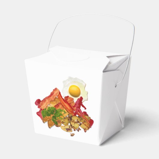 Mijn Ketchup Gone Squatchin voor Bacon Breakfast Bedankdoosjes (Voorkant Zijde)