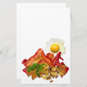 Mijn Ketchup Gone Squatchin voor Bacon Decor Briefpapier (Voorkant / Achterkant)