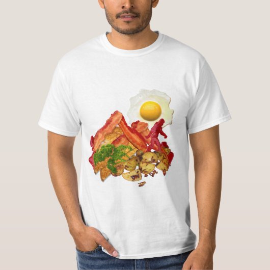 Mijn Ketchup Gone Squatchin voor Bacon Mountain T-shirt (Voorkant)
