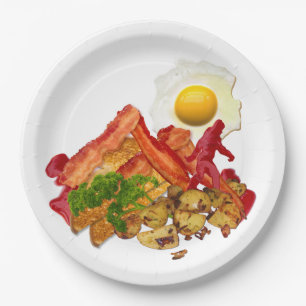 Mijn Ketchup Gone Squatchin voor Bacon Papieren Bordje