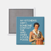 Mijn keuken is vies. magneet (Voorkant / Achterkant)