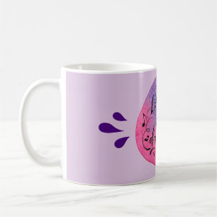 Mijn keuken is voor dansen op waterverf achtergron koffiemok