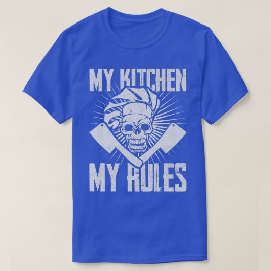 Mijn keuken Mijn regels Chef 1 T-shirt (Design voorkant)