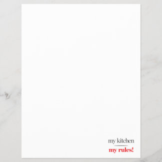 Mijn keuken, mijn regels flyer