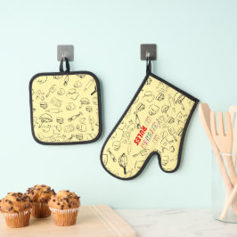 Mijn keuken Mijn regels Ovenwant & Pannenlap Set