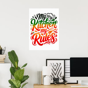 Mijn keuken Mijn Regels Poster
