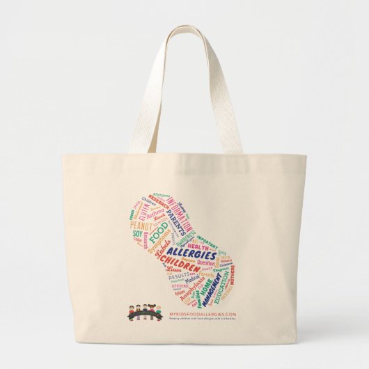 Mijn Kind Canvas tas voor voedselallergieën (Voorkant)