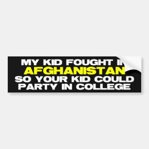 Mijn kind heeft in Afghanistan gevochten Bumpersticker