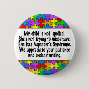 Mijn kind is niet bedwelmd ronde button 5,7 cm