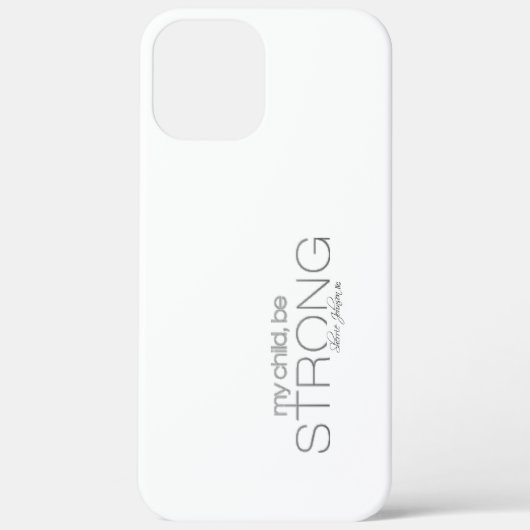mijn kind is sterk iPhone case white (Achterkant)