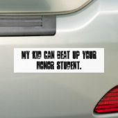 mijn kind kan je eremstudent verslaan bumpersticker (Op auto)
