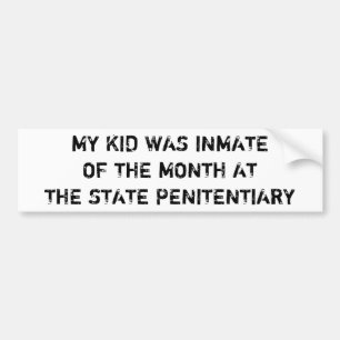 Mijn Kind zat in de maand op de pen... Bumpersticker