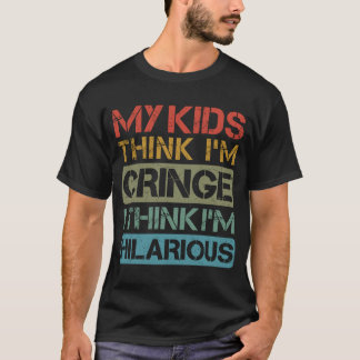 Mijn Kinder denkt dat ik cringe ben, ik denk dat i T-shirt