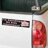 Mijn Kinder overerving uitgeven Bumpersticker (Op Truck)