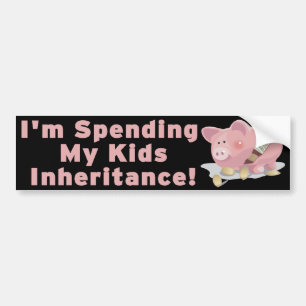 Mijn Kinder overerving uitgeven Bumpersticker