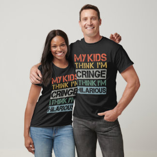Mijn Kinderen denken dat ik cringe ben, ik vind he T-shirt