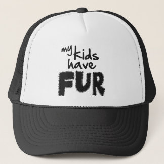 Mijn kinderen hebben bont trucker pet