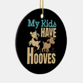 Mijn Kinderen hebben hoeven geitenmoeder papa oude Keramisch Ornament (Rechts)