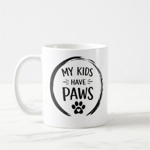 Mijn Kinderen Hebben Pootjes Hond Ouder Citaat Koffiemok