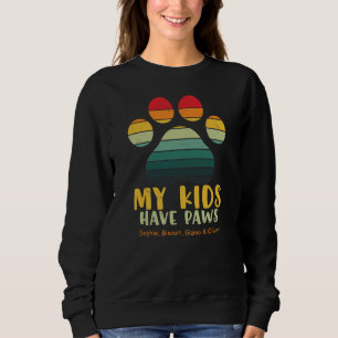 Mijn Kinderen hebben poten gepersonaliseerd Trui