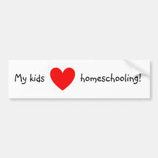 Mijn kinderen houden van thuiskiezen! bumpersticker