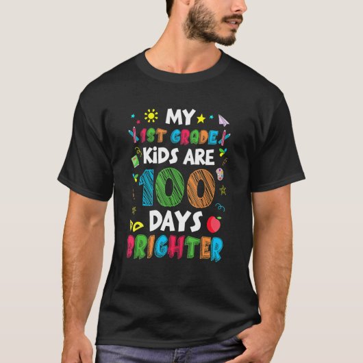 Mijn Kinderen van de 1e graad zijn 100 dagen helde T-shirt (Voorkant)