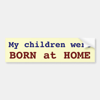 Mijn kinderen waren thuis op de vlucht. bumpersticker