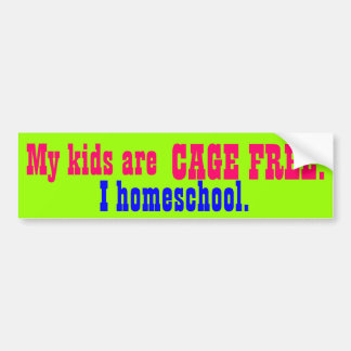 Mijn kinderen zijn CAGE FREE. Bumpersticker