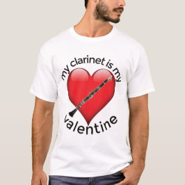 Mijn klarinet is mijn Valentijn T-shirt