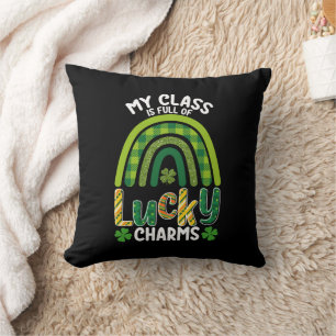Mijn klas zit vol Lucky Charms St. Patrick's Day Kussen
