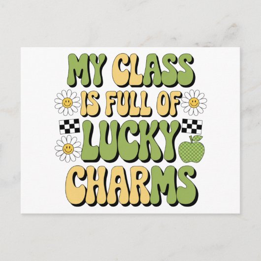 Mijn klas zit vol met Lucky Charms Patrick's Teach Briefkaart (Voorkant)