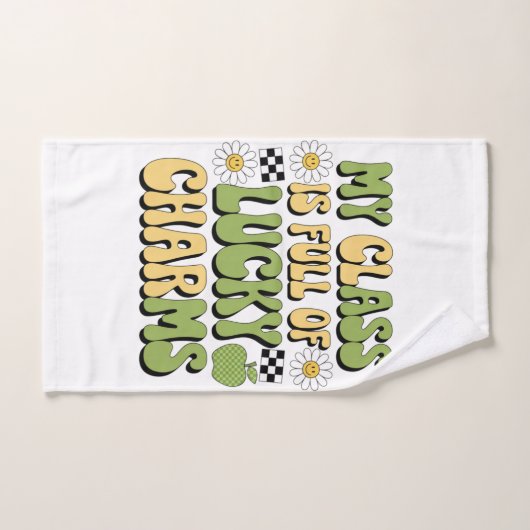 Mijn klas zit vol met Lucky Charms Patrick's Teach Handdoek (Handdoek)