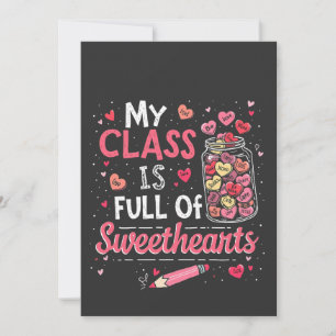Mijn klas zit vol met schatjes Juf Valentijn  Aankondiging