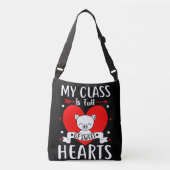 Mijn klas zit vol met zoete harten Valentijn Crossbody Tas (Voorkant)