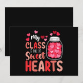 Mijn klas zit vol zoete harten Valentijnsdag Kaart (Voorkant / Achterkant)