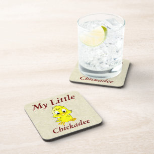 Mijn kleine Chickadee Beverage Coaster Bier Onderzetter