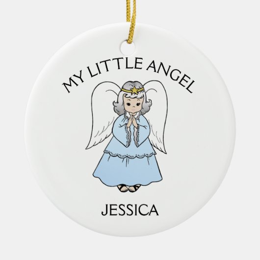 Mijn kleine engel. keramisch ornament (Voorkant)