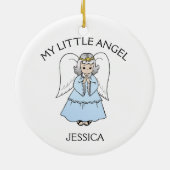 Mijn kleine engel. keramisch ornament (Achterkant)