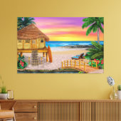 MIJN KLEINE GRAS SHACK CANVAS AFDRUK (Insitu (Woonkamer))