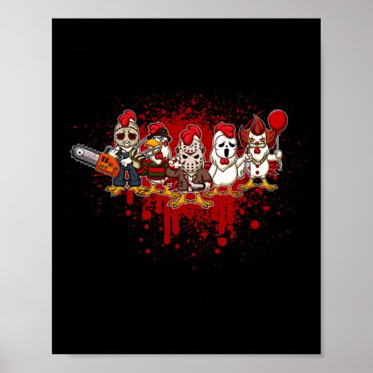 Mijn kleine horrorbemanning - Halloween Chicken Poster (Voorkant)