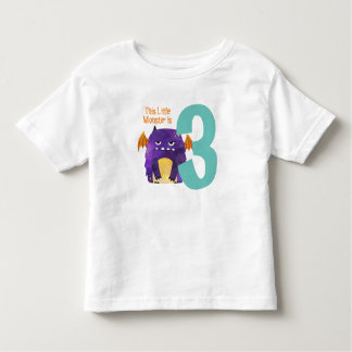 Mijn kleine monster is drie jaar oud kinder shirts