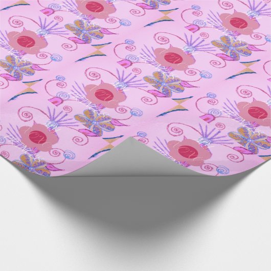 Mijn kleine prinses: Baby roze vector Inspirerend Cadeaupapier (Hoek)