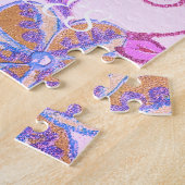 Mijn kleine prinses: Baby roze vector Inspirerend Legpuzzel (Zijkant)