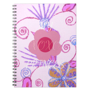 Mijn kleine prinses: Baby roze vector Inspirerend Notitieboek
