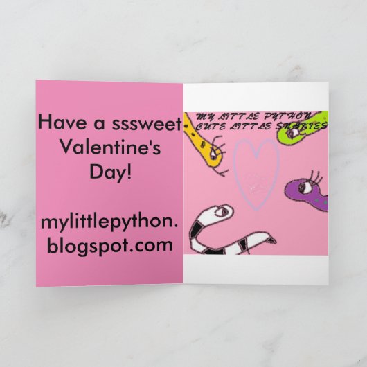 Mijn kleine Python Valentijnsdag kaart (Binnen)