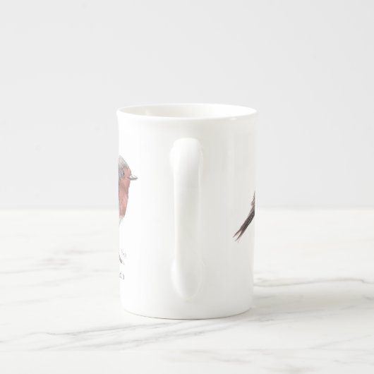 "Mijn kleine Robin" Bone China Tea Cup Porselein Kop (Achterkant)