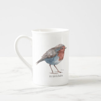 "Mijn kleine Robin" Bone China Tea Cup Porselein Kop