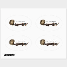 Mijn kleine Stinker  oval Stkunk Stickers