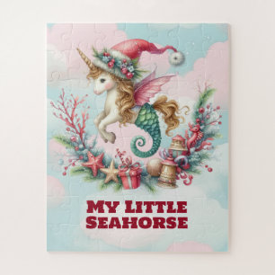 Mijn kleine zeepaardje kinderen kerst puzzel