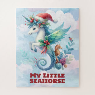 Mijn kleine zeepaardje kinderen kerst puzzel